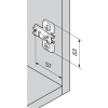 Prowadnik Blum 173L8300 CLIP cristallo